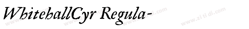 WhitehallCyr Regula字体转换